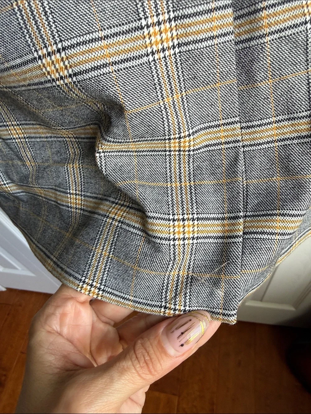 Free People Ashby Plaid Double Breasted Blazer Medium - like new